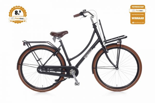 Popal Daily Dutch Prestige Transportfiets 50 57cm 28 inch RB3 mat zwart