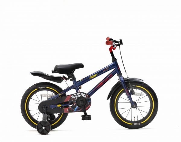 Popal Race Jongens fiets 14 inch Blauw