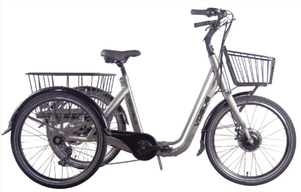 Vogue Driewieler fiets volwassenen elektrische driewieler senioren Grijs