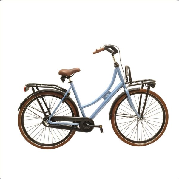 Avalon Cargo Transportfiets scholieren robuust stevige fietsen Ice BLue-