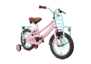 SuperSuper Lola 14 Meisjesfiets Roze Turquoise