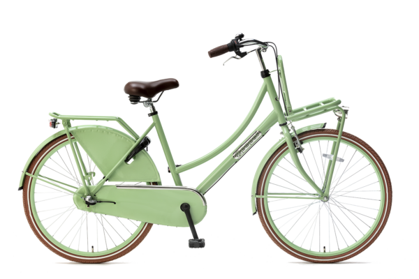 Popal meisjes fiets 26 inch daily dutch 26 inch N3 Meisjesfiets Transportfiets 26 inch met versnellingen Pistasch groen