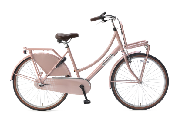 Popal fiets 26 inch met versnellingen N3 daily dutch 26 inch N3 Meisjesfiets Transportfiets 26 inch met versnellingen zalm Roze