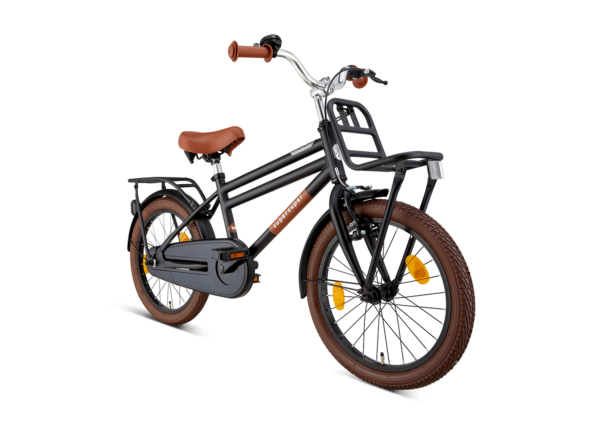 SuperSuper Cooper 1801 Mat-zwart Jongenfiets