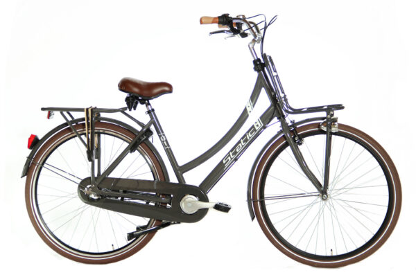 Static Q1 Transportfiets Damesfiets N3 versnellingen Grijs 50cm 57cm