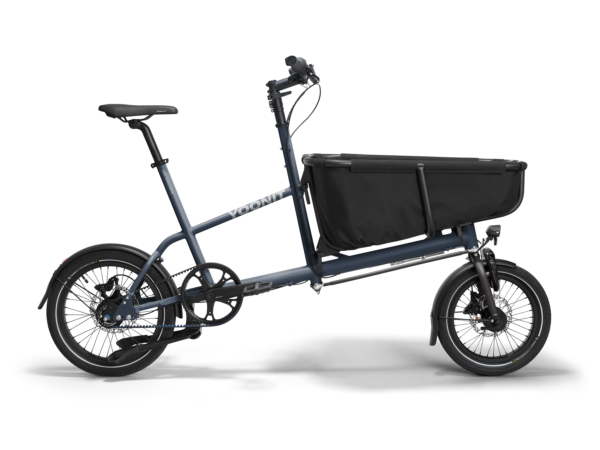 Yoonit Compacte Transportfiets Bakfiets Family – De Perfecte Fiets voor Gezinnen Storm Blue