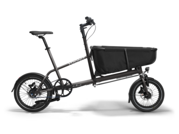 Yoonit Compacte Transportfiets Bakfiets Family – De Perfecte Fiets voor Gezinnen Graphite Grey