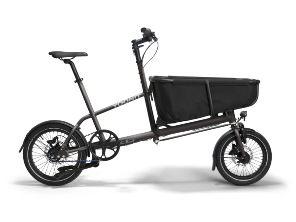 Yoonit Compacte Transportfiets Bakfiets Family – De Perfecte Fiets voor Gezinnen Graphite Grey