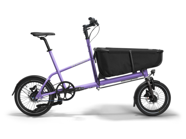 Yoonit Compacte Transportfiets Bakfiets Family – De Perfecte Fiets voor Gezinnen Misty Purple